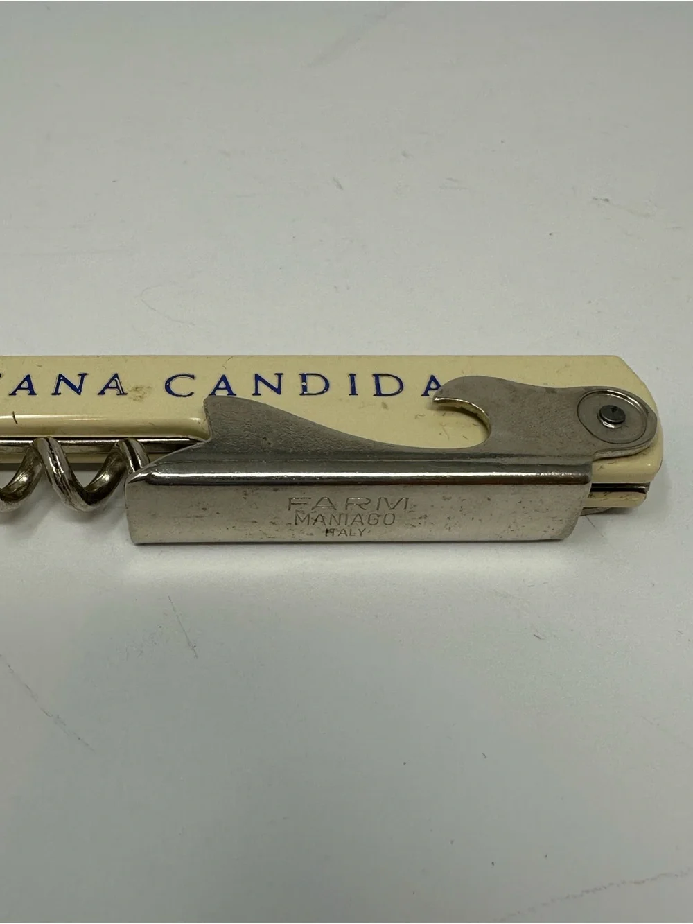 Vintage Fontana Candida Winery Bottle Opener, Knife & Corkscrew Multi-Tool Italy